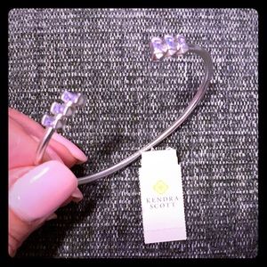 KENDRA SCOTT AMAYA BRACELET Lilac/Rhodium